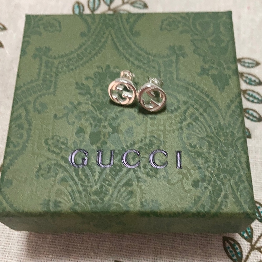 Double G silver Earrings